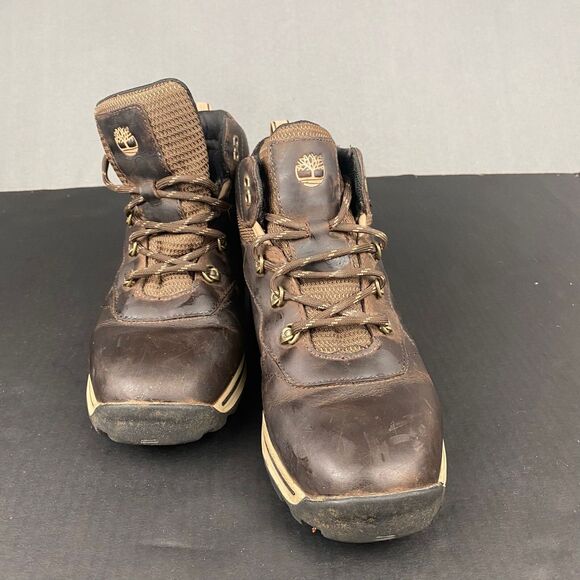 Timberland Waterproof Boys 6.5 Leather Boots Lace Up Hiking Brown 66961,Outdoor - Picture 7 of 9